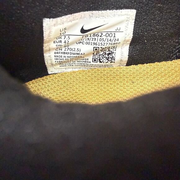 Nike Air Zoom Pegasus Shield Women's 10 'Bling' Black Sneakers FB1862-001 - Picture 7 of 7